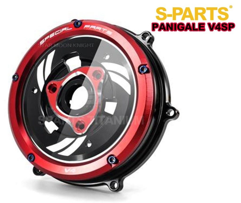 S-PARTS エスパーツ クリアクラッチカバー用チタンボルトセット PANIGALE V4 S SP SP2 DUCATI ドゥカティ その他外装オプション・補修部品 外装