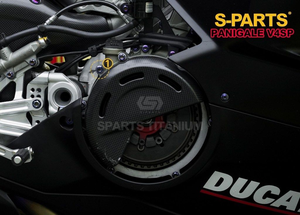 S-PARTS エスパーツ エンジン右側露出部分用チタンボルトセット PANIGALE V4 S SP SP2 DUCATI ドゥカティ その他外装オプション・補修部品 外装