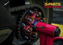S-PARTS エスパーツ リアスプロケットマウント用チタンナットセット STREETFIGHTER V2 V4 S SP SP2 PANIGALE DUCAT...