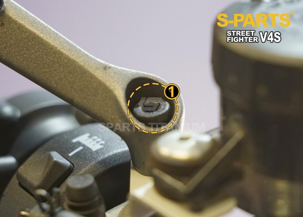 S-PARTS エスパーツ バックミラーマウント用チタンボルト R STREETFIGHTER V4 S SP PANIGALE SP2 V2 DUCATI ドゥカティ その他外装オプション・補修部品 外装