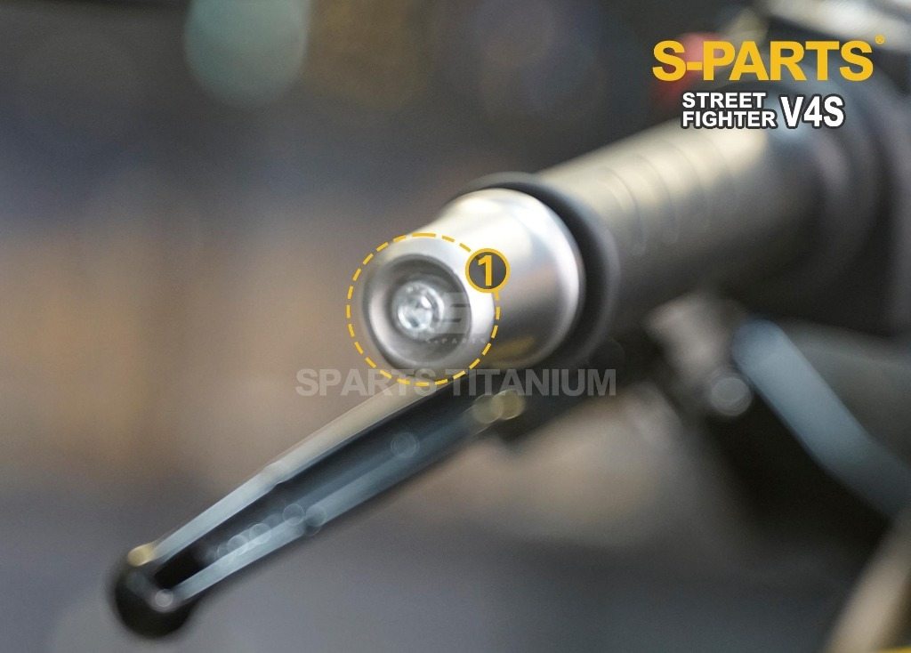 S-PARTS エスパーツ バーエンド用チタンボルトセット STREETFIGHTER V4 S SP PANIGALE SP2 V2 DUCATI ドゥカティ その他外装オプション・補修部品 外装