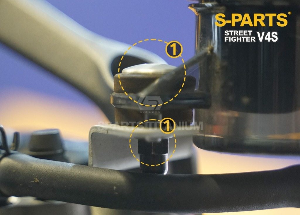 S-PARTS エスパーツ フロントフルードタンクマウントチタンボルトセット STREETFIGHTER V4 S SP PANIGALE SP2 V2 DUCATI ドゥカティ その他外装オプション・補修部品 外装