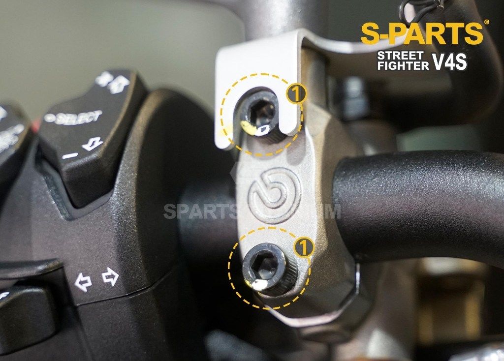S-PARTS エスパーツ クラッチマスタークランプ用チタンボルトセット STREETFIGHTER V4 S SP PANIGALE SP2 V2 DUCATI ドゥカティ その他外装オプション・補修部品 外装