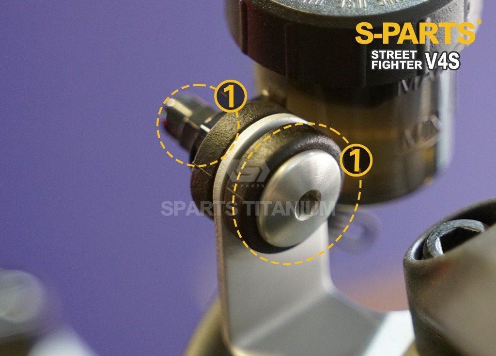 S-PARTS エスパーツ クラッチマスターフルードタンクマウントチタンボルトセット STREETFIGHTER V4 S SP PANIGALE SP2 V2 DUCATI ドゥカティ その他外装オプション・補修部品 外装