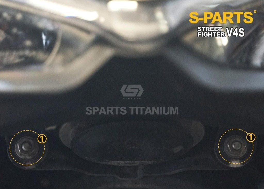 S-PARTS エスパーツ ヘッドライトブラケット用チタンボルトセット STREETFIGHTER V4 S SP PANIGALE SP2 V2 DUCATI ドゥカティ その他外装オプション・補修部品 外装