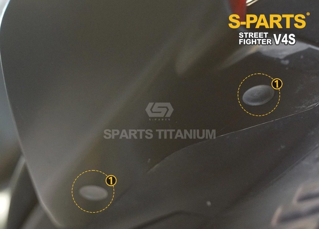 S-PARTS エスパーツ テールサイドカウル用チタンボルトセット STREETFIGHTER V4 S SP SP2 DUCATI ドゥカティ その他外装オプション・補修部品 外装