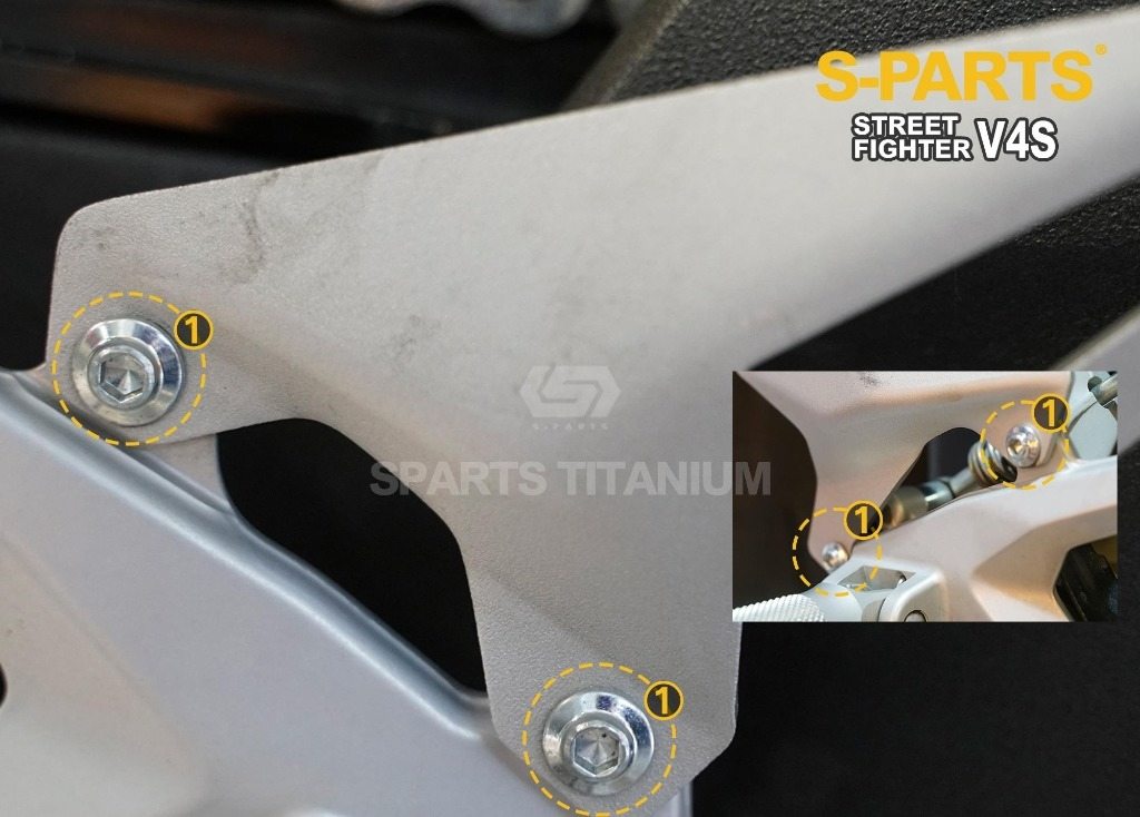 S-PARTS エスパーツ ヒールガード用チタンボルトセット STREETFIGHTER V4 S SP SP2 DUCATI ドゥカティ その他外装オプション・補修部品 外装