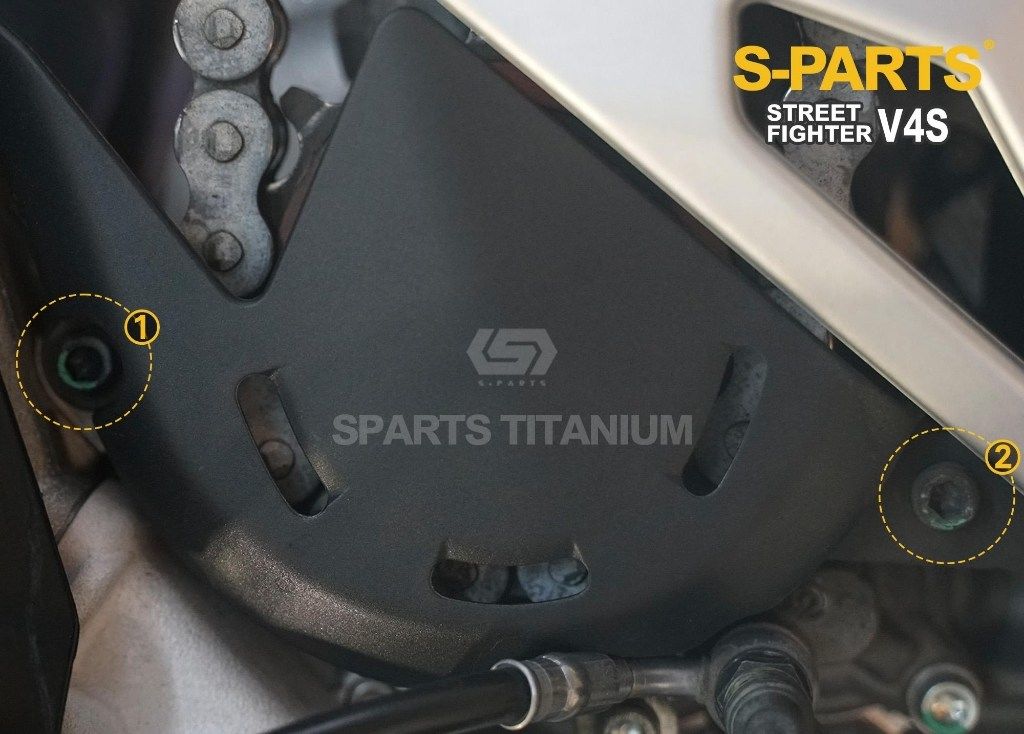 S-PARTS エスパーツ フロントスプロケットカバー用チタンボルトセット STREETFIGHTER V4 S SP SP2 DUCATI ドゥカティ その他外装オプション・補修部品 外装
