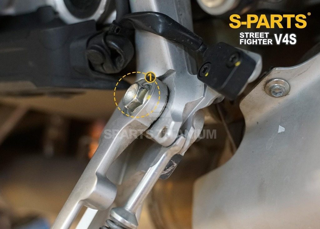 S-PARTS エスパーツ サイドスタンドマウント用チタンボルト STREETFIGHTER V4 S SP SP2 DUCATI ドゥカティ その他外装オプション・補修部品 外装