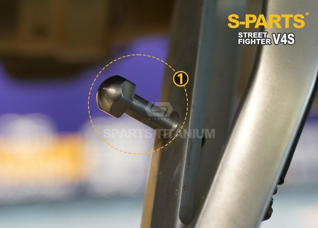 S-PARTS エスパーツ チタンフットサポート STREETFIGHTER V4 S SP SP2 DUCATI ドゥカティ その他外装オプション・補修部品 外装