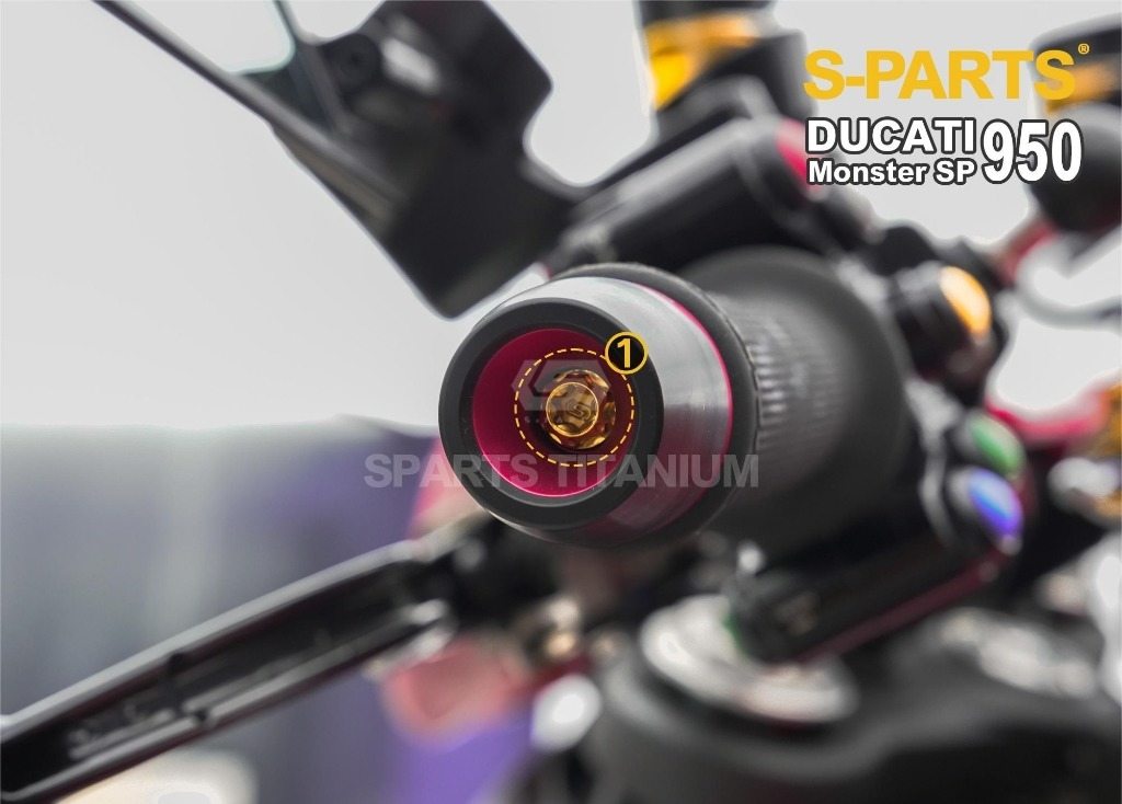 S-PARTS エスパーツ RIZOMAバーエンド用チタンボルトセット MONSTER 937 DUCATI ドゥカティ 汎用ボルト・ネジ