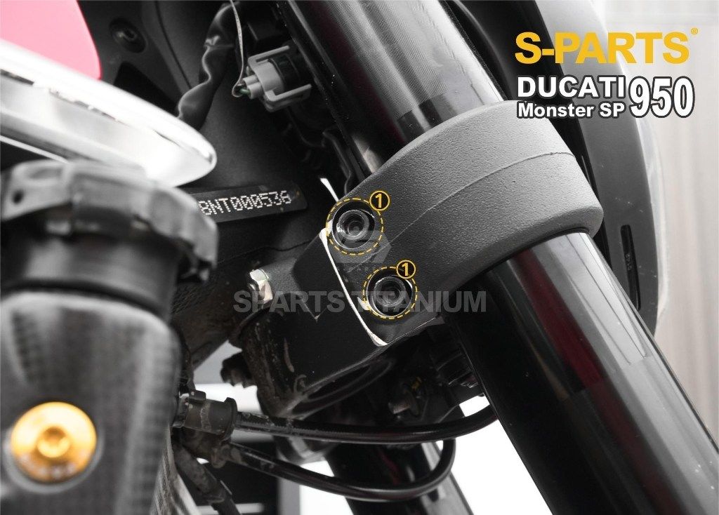 S-PARTS エスパーツ アンダーブラケット用チタンボルトセット MONSTER 937 DUCATI ドゥカティ 汎用ボルト・ネジ
