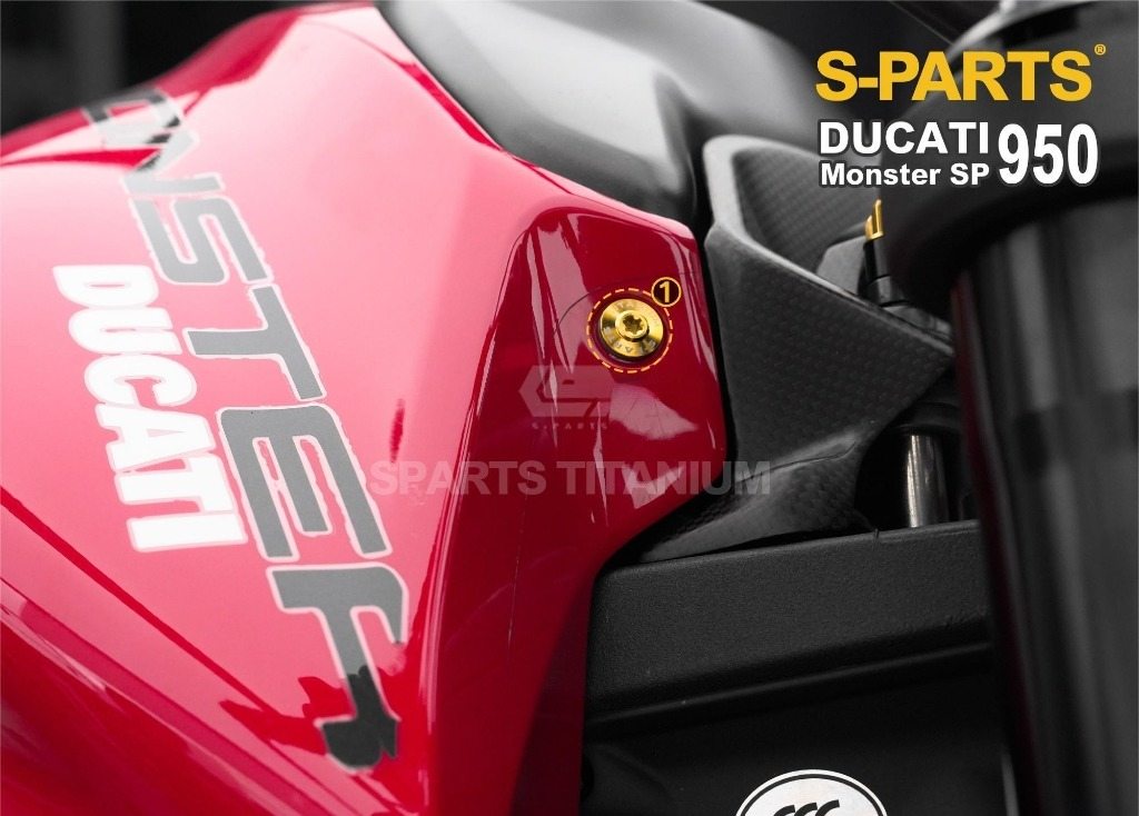 S-PARTS エスパーツ タンクサイドカバー用チタンボルトセット MONSTER 937 DUCATI ドゥカティ 汎用ボルト・ネジ