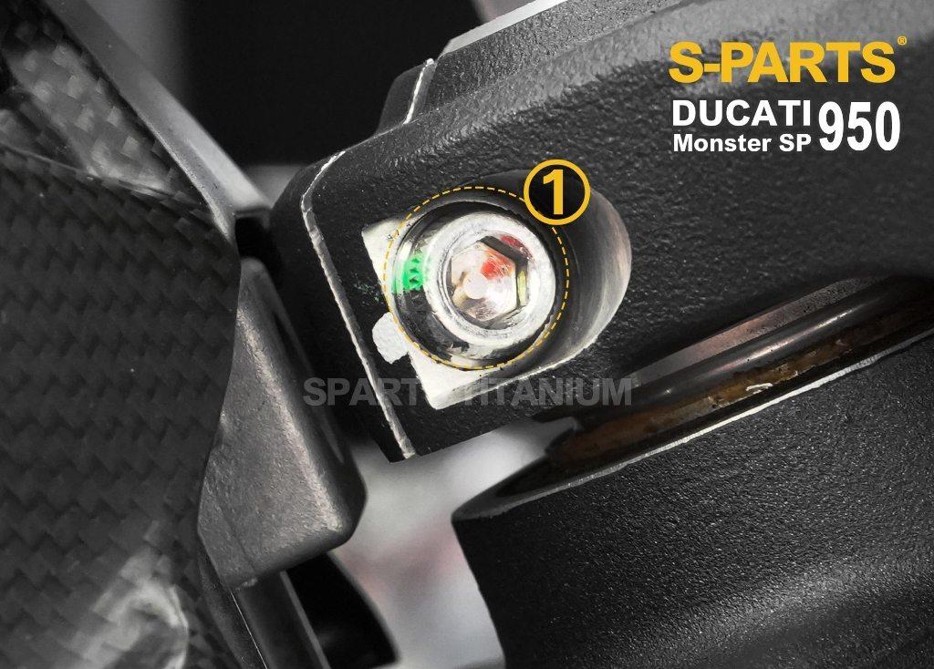 S-PARTS エスパーツ トップブリッジセンターチタンボルト MONSTER 937 DUCATI ドゥカティ 汎用ボルト・ネジ