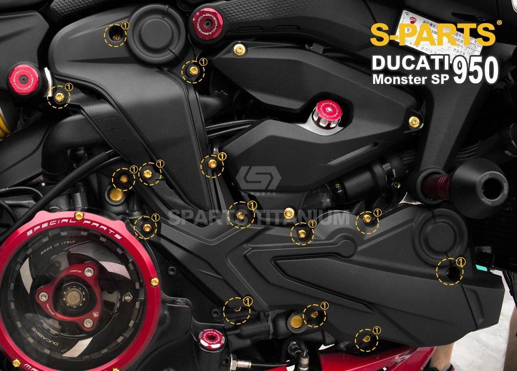 S-PARTS エスパーツ カムベルトカバー用チタンボルトセット MONSTER 937 DUCATI ドゥカティ 汎用ボルト・ネジ