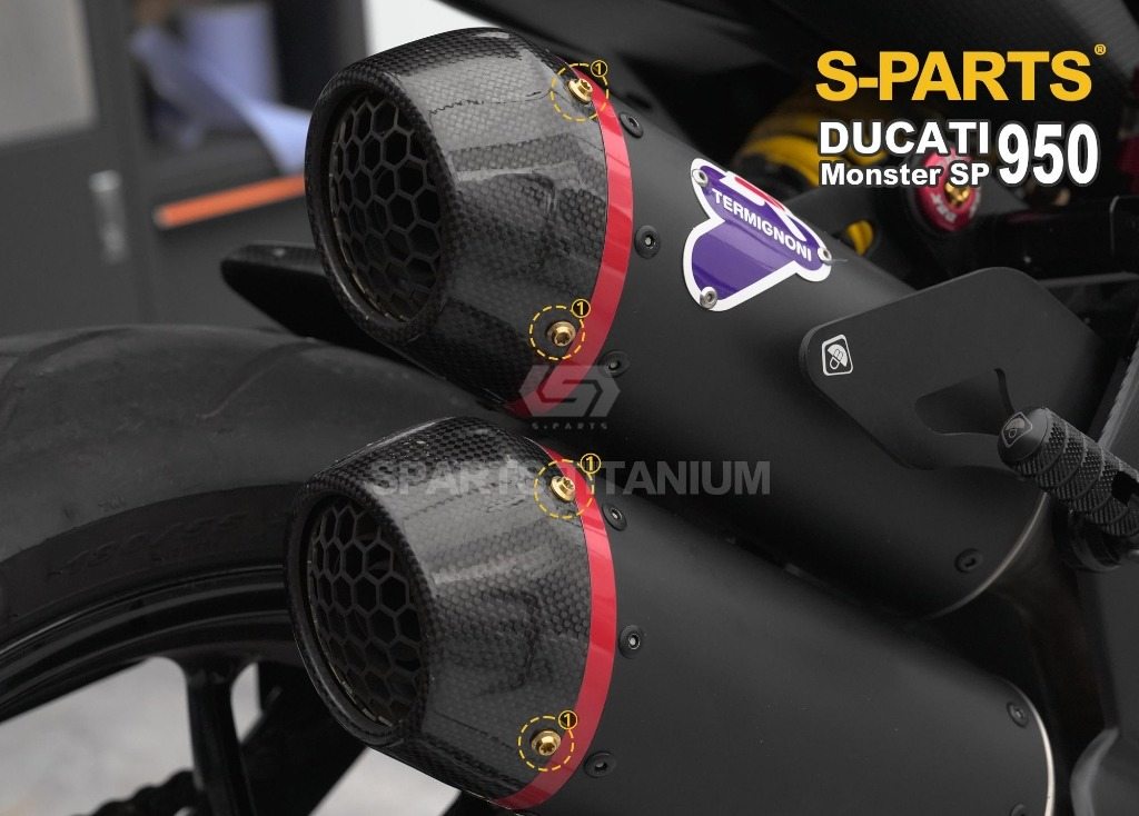 S-PARTS エスパーツ エンドキャップ用チタンボルトセット MONSTER 937 DUCATI ドゥカティ 汎用ボルト・ネジ