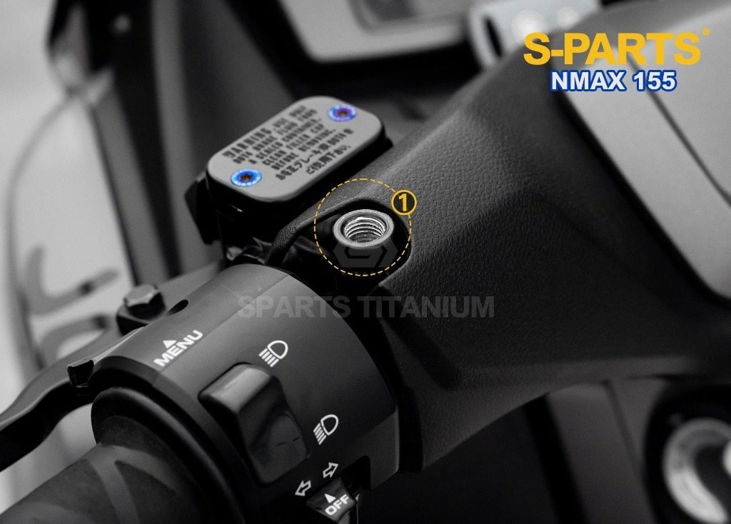 S-PARTS �����ѡ��� �ߥ顼�ۡ����ѥ�����ܥ�ȥ��å� NMAX155 YAMAHA ��ޥ� �ߥ顼�ۡ��륫�С� �ϥ�ɥ�