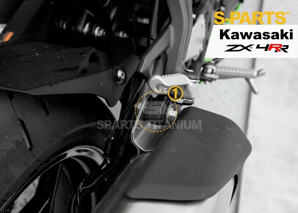 S-PARTS エスパーツ サイレンサー用チタンボルトセット ZX-4R SE ZX-4RR ZX-25R KAWASAKI カワサキ 汎用ボルト・ネジ