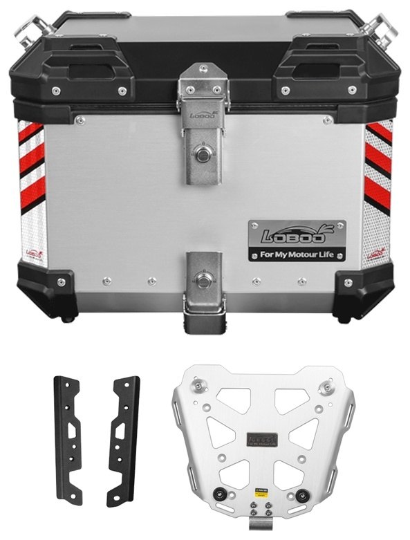 LOBOO ロブー PIKE TRACKER 45L トップケース ラック/プレート付き XL750 トランザルプ HONDA ホンダ トップケース・テールボックス 車体用バッグ・ケース