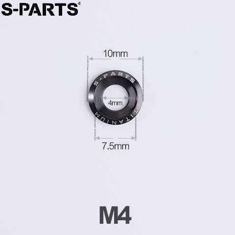 S-PARTS �����ѡ��� �������å��㡼 A3 M4/5/6/8/10/12 ���ѥ�å��㡼 ���� ���顼���֥�å� / ��������M4 (����10mm������...