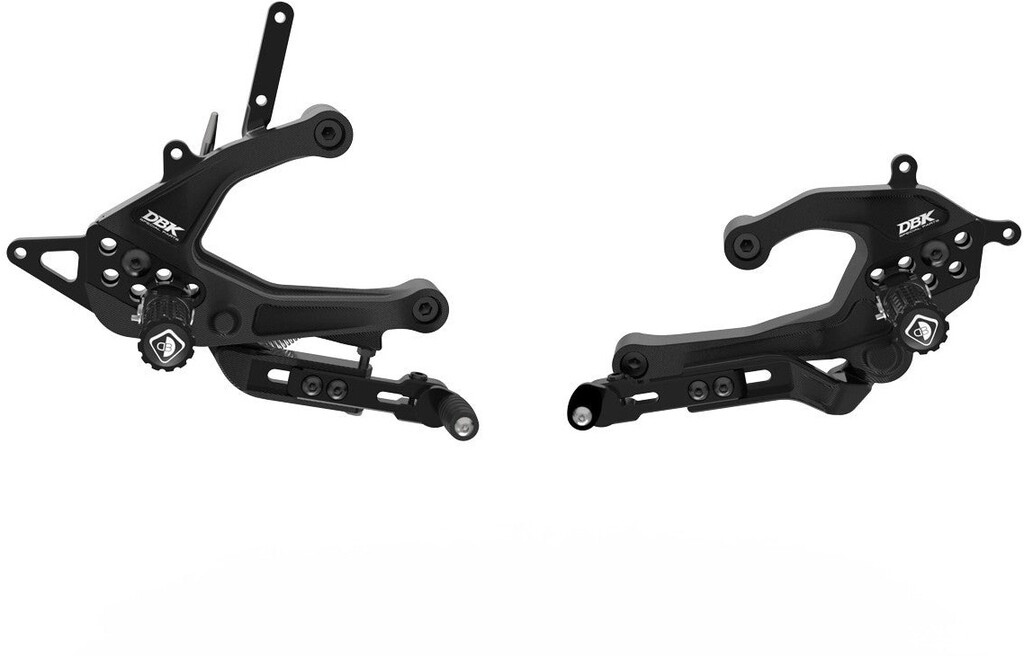 DUCABIKE (DBK) ドゥカバイク (ディービーケー) アジャスタブルステップキット PANIGALE V2 S DUCATI ドゥカティ バックステップ ステップ 足回り バージョン：フルスペック・カラー：ブラック／ブラック