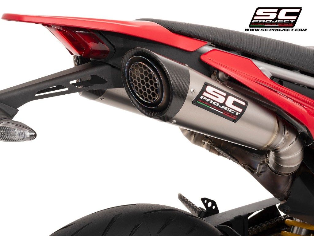 SC-PROJECT SCプロジェクト S1 ツイン スリップオンサイレンサー＆フルチタンリンクパイプ HYPERMOTARD 698 MONO RVE DUCATI ドゥカティ スリップオンマフラー マフラー