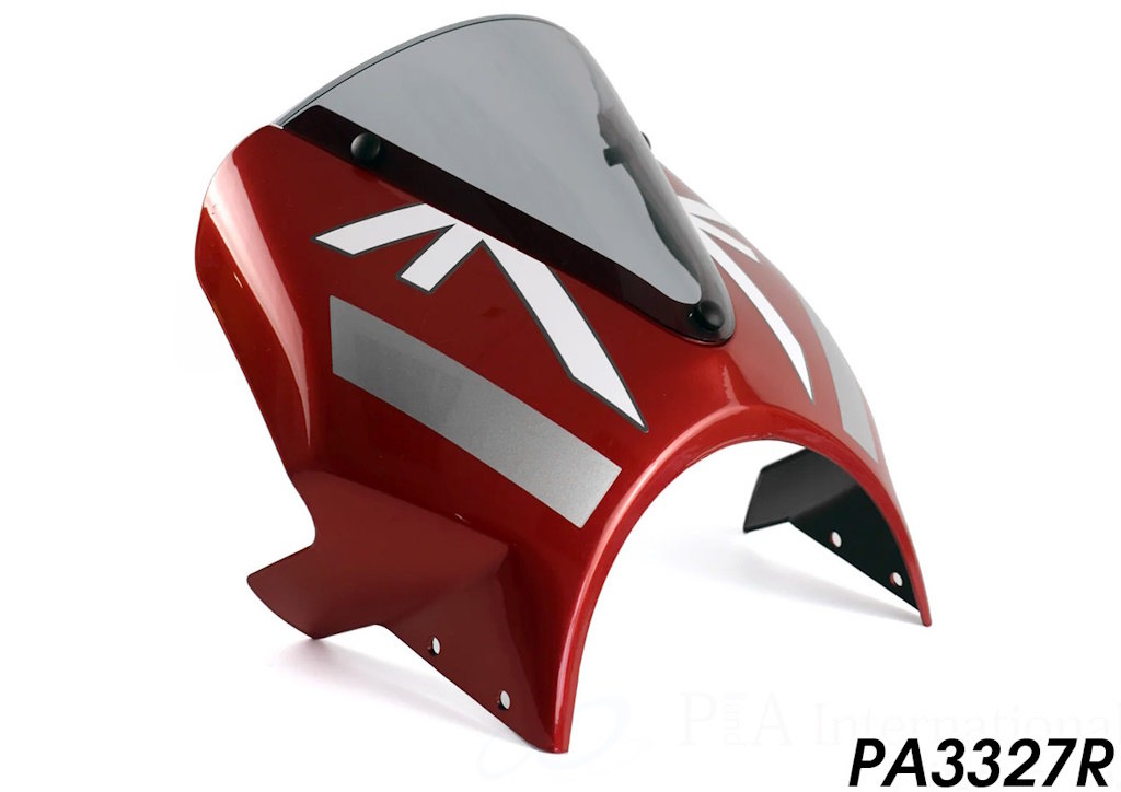 P&A International P&Aインターナショナル ヘッドライトフェアリング Speed 400 TRIUMPH トライアンフ アッパーカウル・フロントカウル カウル関連 外装 カラー：カーニバルレッド／ストームグレー
