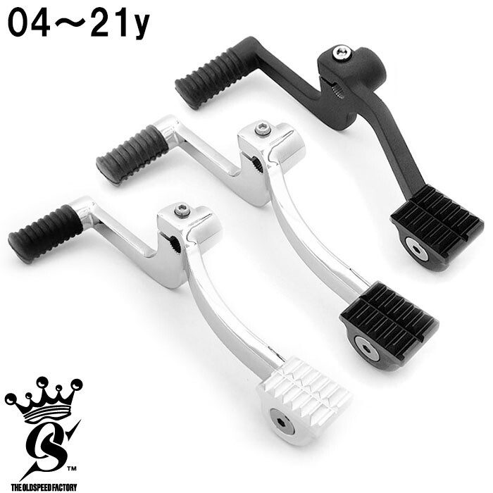 THE OLD SPEED FACTORY オールドスピードファクトリー ナロー シーソーペダルSET 04-21y スポーツスター用 クローム/コンビ/ブラック HARLEY-DAVIDSON ハーレーダビッドソン シフトペダル ステップ 足回り