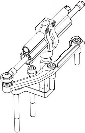 YSS ワイエスエス ステアリングダンパーマウントブラケット CB650R HONDA ホンダ ステアリングダンパー..