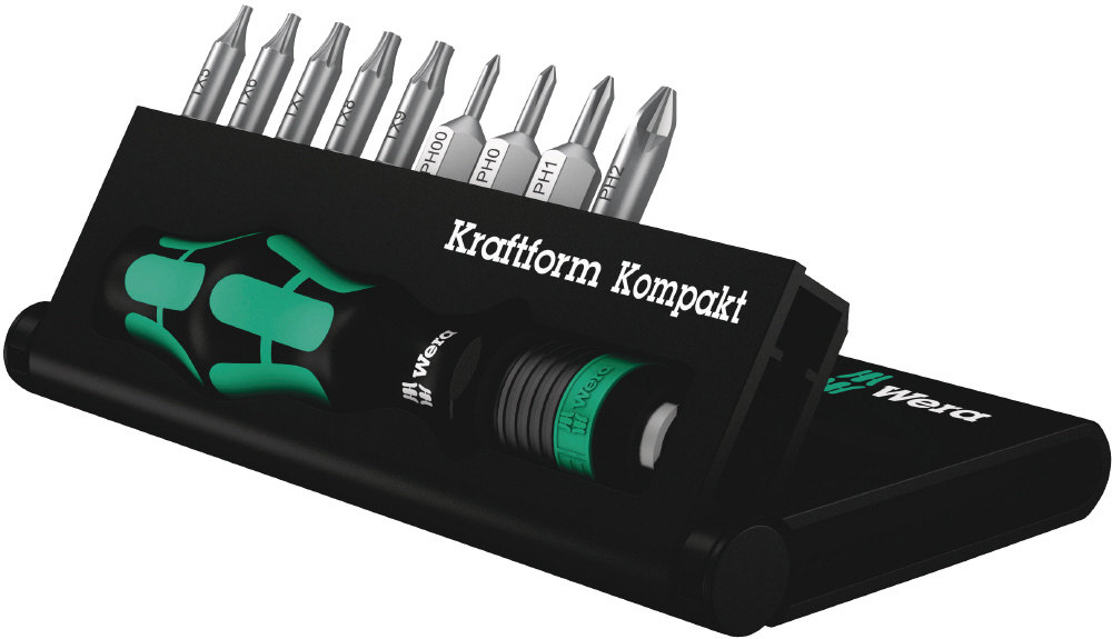 WERA ヴェラ クラフトフォームコンパクトドライバーハンドル・ビットセット セット工具
