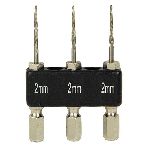■商品概要【素材／材質】・ドリル：ハイス鋼【商品仕様】サイズ：2.0mm6.35mm六角軸対応機種：電気ドリル・充電インパクトドライバー適応木ネジサイズ：1.8mm-2.4mm全長：60mm3本組【規格】2.0MM 3PCS■詳細説明狭い場所や薄板への下穴あけに最適です。【用途】ビス止め前の木割れ防止用・下穴あけ作業。【商品機能】全長60mm設計により、狭い場所での下穴作業が可能です。■注意点※堅い木材には使用する木ネジ径の80パーセント程度の下穴をあけてからネジ締めしてください。※軟らかい木材には使用する木ネジ径の30パーセント程度の下穴をあけてからネジ締めしてください。ラセン部以上に穴あけしますとドリルが抜けなくなったり、破損する原因となります。※鉄・ステンレス・コンクリート等は専用のドリルを使用してください。※メーカー都合により商品の仕様変更がある場合がございます。ご了承ください。