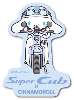 Honda Official Licensed Product ホンダオフィシャルプロダクト Super Cub×サンリオキャラクターズ ステッカーシナモロール03 HONDA ホンダ ステッカー・デカール 外装
