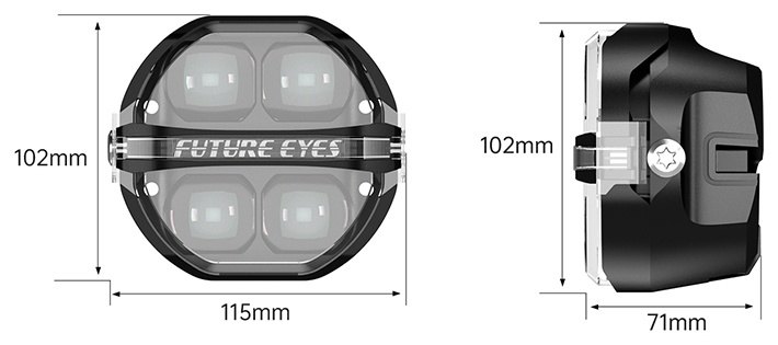 FUTURE EYES �ե塼���㡼������ X100 LED�ե������� �ե������� ������ ������ �����ס��ۥ磻�ȥ����ӡ��ࡿ�ϥ��ӡ���