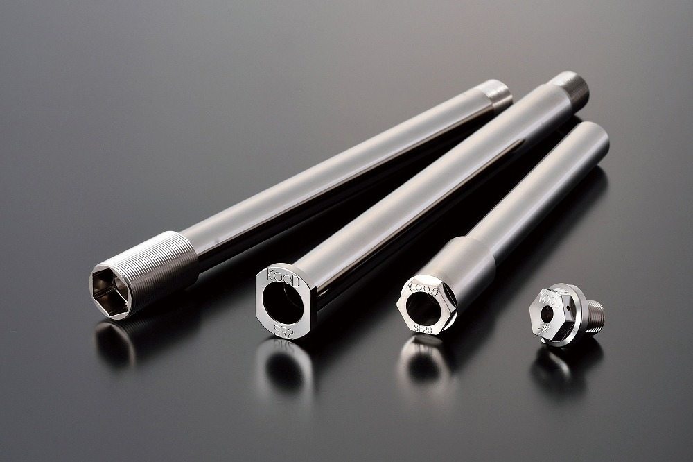 OVER オーヴァー Racing×KOOD クロモリ Fアクスルシャフト Z900RS Cafe KAWASAKI カワサキ アクスルシ..