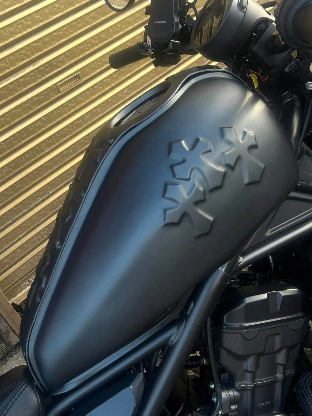 KOTANI MOTORS コタニモータース クロムタンクカバー REBEL250 HONDA ホンダ タンクカバー タンク関連 外装 カラー：黒ゲル未塗装 2