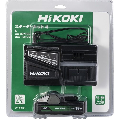 HiKOKI ハイコーキ 充電器UC18YFSL (L) スターターキット4 バッテリー充電器・バッテリーチャージャー ..