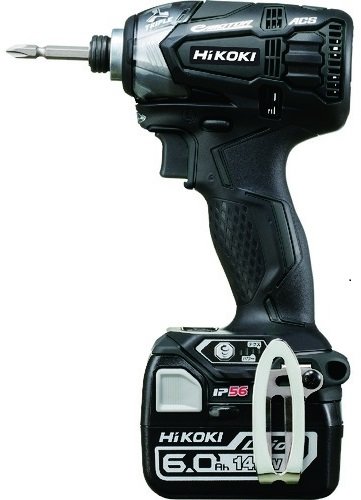 HiKOKI ハイコーキ 14.4Vコードレスインパクトドライバ 6.0Ah ブラック インパクトドライバー ドライバ..
