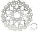 Neofactory ネオファクトリー 【G.T.S(ジーティーエス)】ウェーブアウターローター 11.8in リア メッシュ ツアラーモデル HARLEY-DAVIDSON ハーレーダビッドソン ブレーキディスクローター ブレーキ インナーローター&コネクティングピンカラー:シルバー(034161)(2)