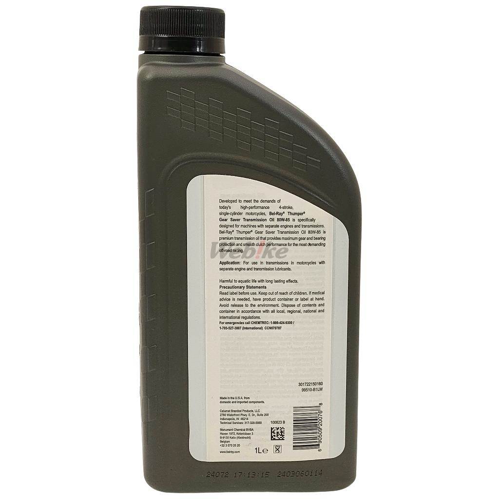 BEL-RAY ベルレイ THUMPER Gear Saver Transmission Oil サンパー・ギアーセイバー...