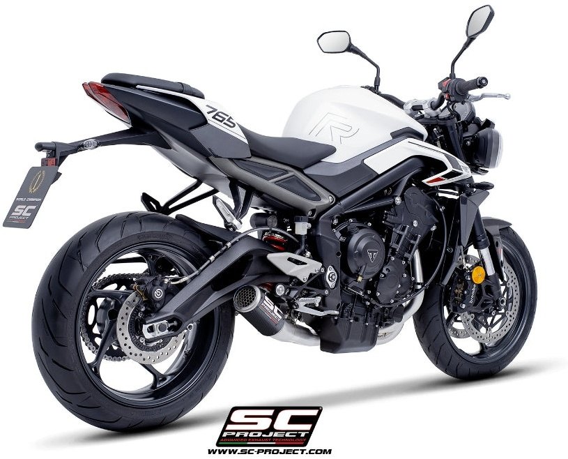 SC-PROJECT SCプロジェクト フルエキゾーストシステム 3-1 ＆ CR-T サイレンサー STREET TRIPLE 765 RS R TRIUMPH トライアンフ フルエキゾーストマフラー マフラー