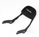 MaxNus マックスナス Rear Backrest For Passenger Steel Black Sissy Bar Seat Maxnus REBE...