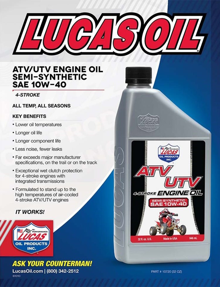 LUCAS OIL ルーカスオイル セミシンセティック ATVエンジンオイル【10W40】【946ml...