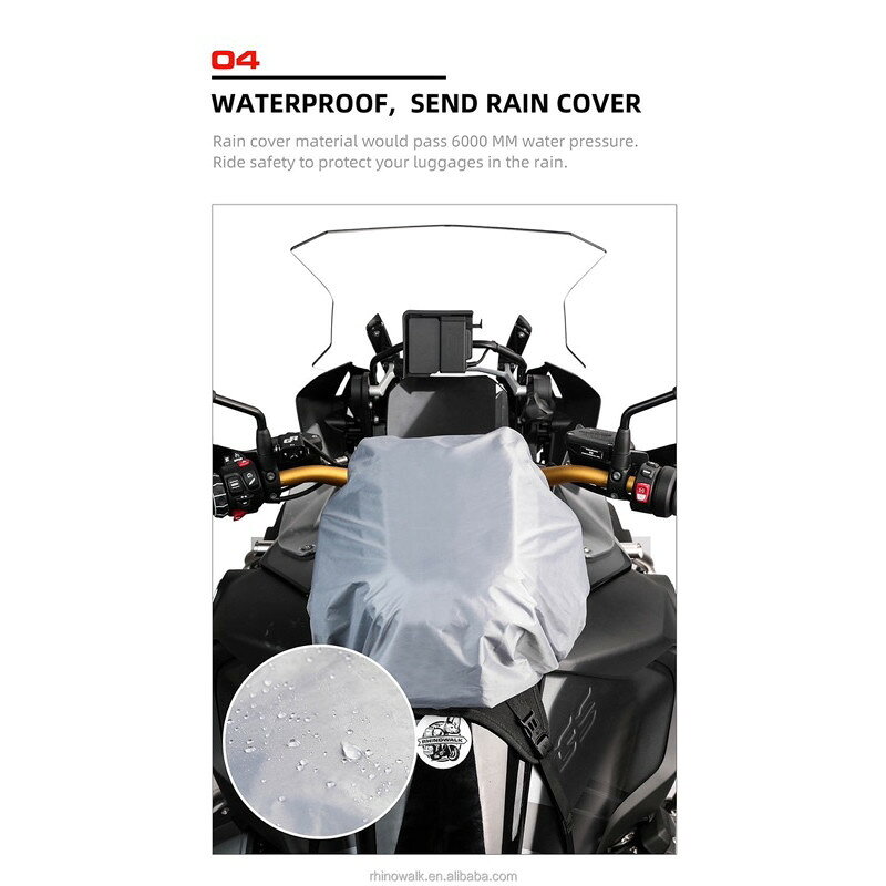 Rhinowalk:ライノウォーク 15-18l Hand shell tank bag タンクバッグ 車体用バッグ...