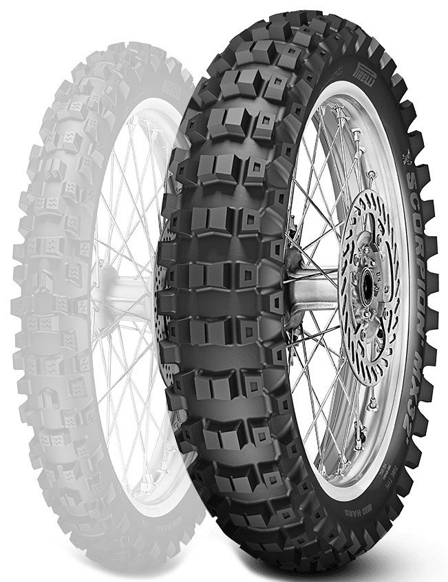 PIRELLI ピレリ SCORPION MX32 MID HARD 【110/90-19 NHS 62M STADIUM】 スコーピオン ミッド ハード ..
