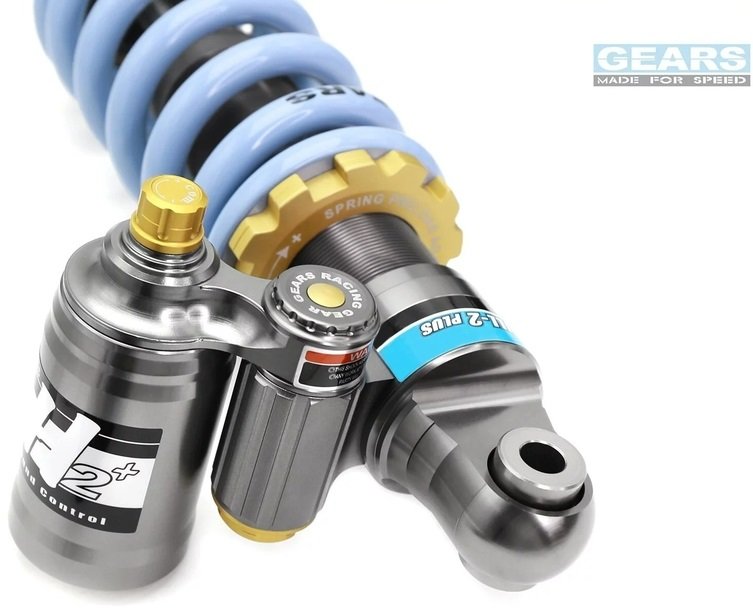 GEARS RACING ギアーズレーシング H2P リアサスペンション R NINE T (21-) BMW サスペンション 足回り カラー：クラシックブルー / タイプ：油圧スプリングプリロード付き (ブラック)