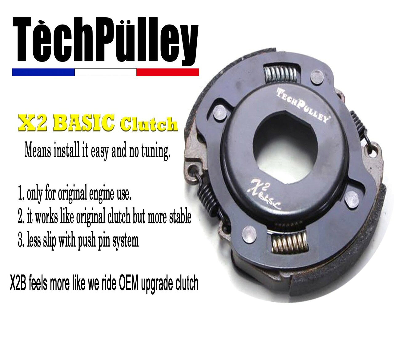 TechPulley テックプーリー X2 基本モデルクラッチ LX125 4T S125 Sprint125 Vespa...