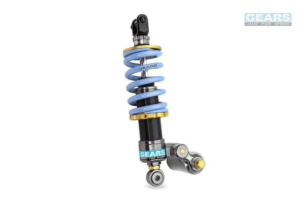 GEARS RACING ギアーズレーシング H2P リアサスペンション SCRAMBLER (15-) DUCATI ドゥカティ サスペンション 足回り カラー：ブルー / タイプ：油圧スプリングプリロードなし