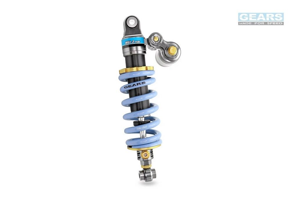 GEARS RACING ギアーズレーシング H2P リアサスペンション R NINE T (-20) BMW サスペンション 足回り 仕様：356L / カラー：ブラック / タイプ：油圧スプリングプリロード付き (ゴールド)