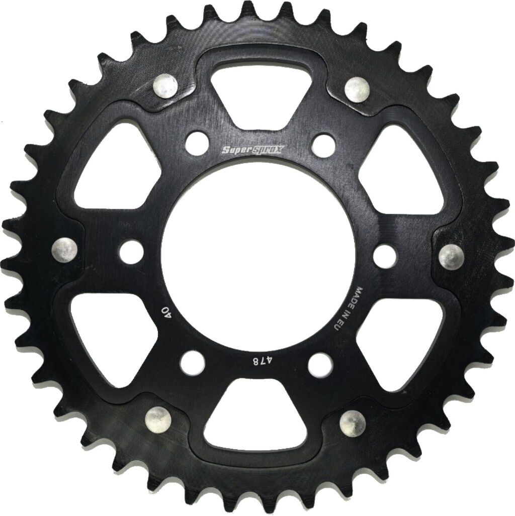 Supersprox スーパースプロックス ドリブン スプロケット リア ステルス (STEALTH) アルミ＆スチール ZX-6R ZX-6RR Z750 S NINJA400 R ER-6f ER-6n NINJA650 VERSYS 650 VULCAN Z650RS Z650 ZX-25R KAWASAKI カワサキ ドリブンスプロケット・リアスプロケット 駆動系