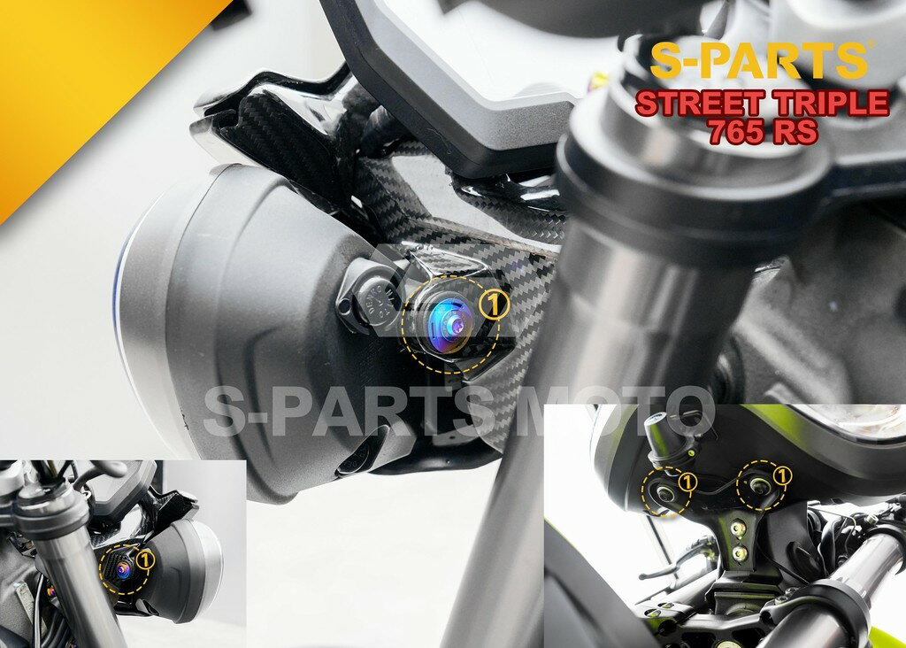 S-PARTS エスパーツ ヘッドライトマウント用チタンボルトセット STREET TRIPLE 765 R RS MOTO2TM EDITION TRIUMPH トライアンフ 汎用ボルト・ネジ